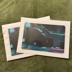 Disney Lithograph Avengers Endgame Decorative Card - Blue and White